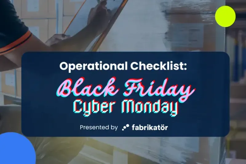Image showing and directing for the operational checklist for the busiest shopping season Black Friday and Cyber Monday.